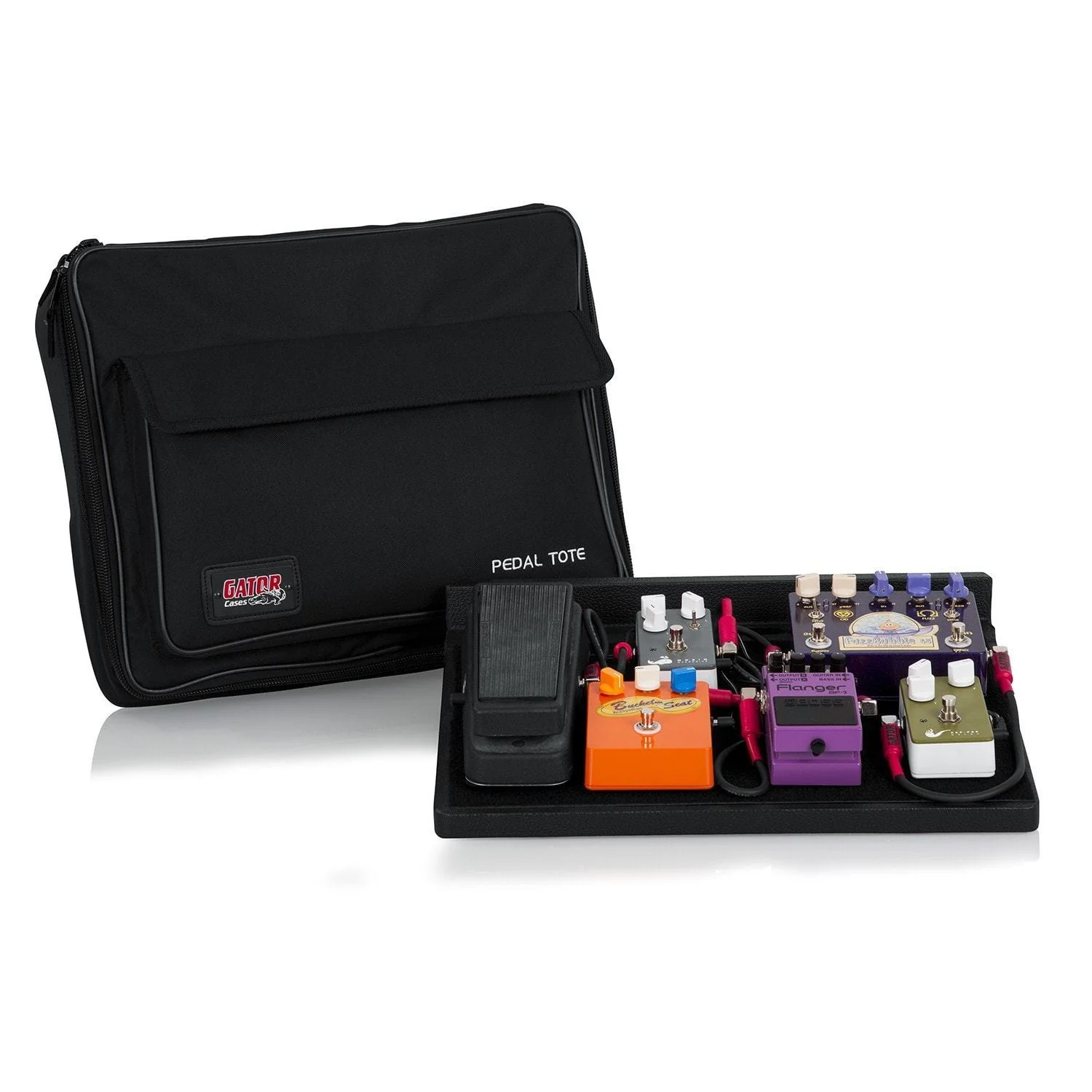 Gator Pedal Board w/Carrying Bag & Power Supply | Black