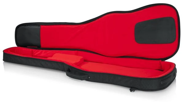 Gator Transit Series Bass Guitar Gig Bag | Charcoal Black (Red Exterior) - Image 3