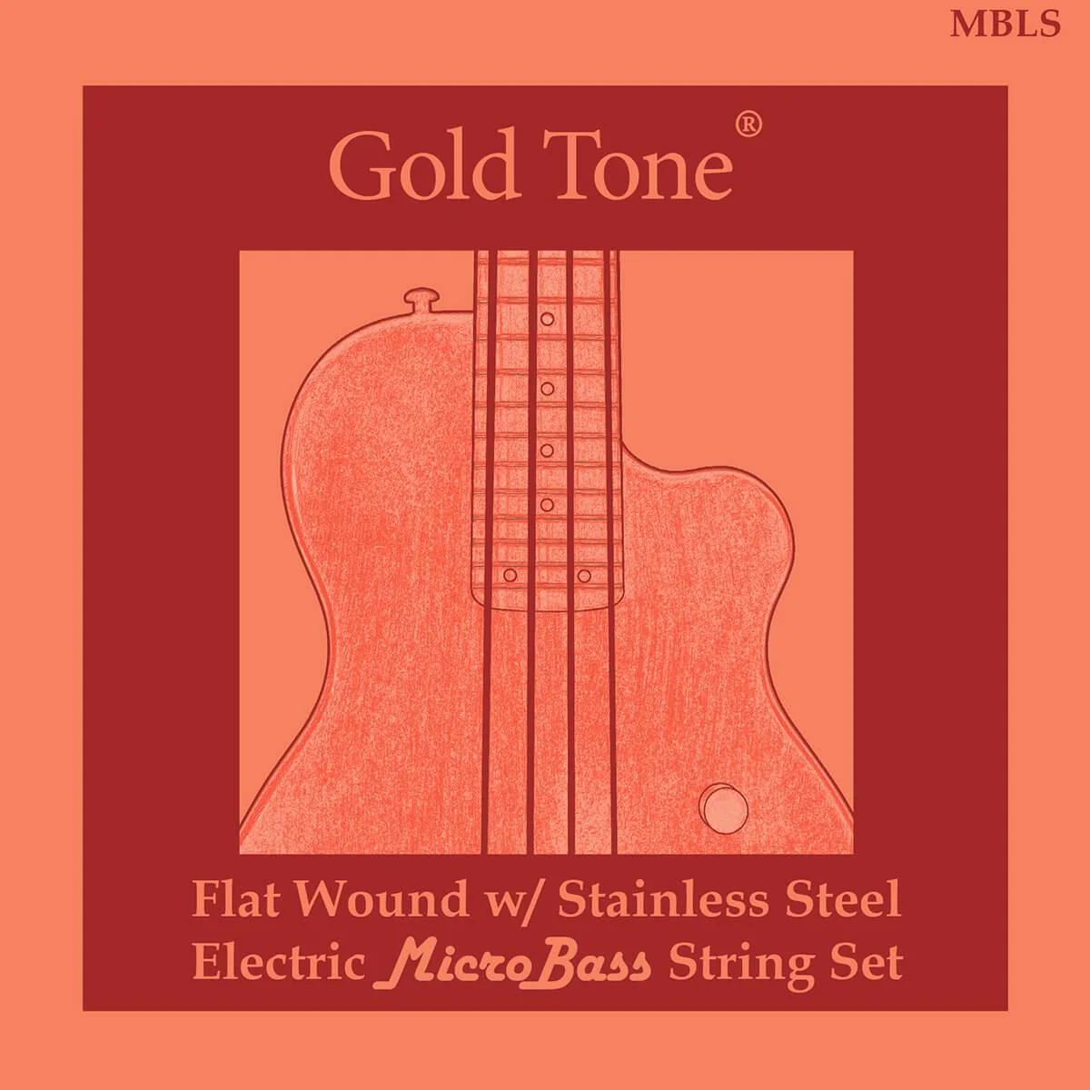 Gold Tone MicroBass LaBella Flat Wound Strings | .048-0.108