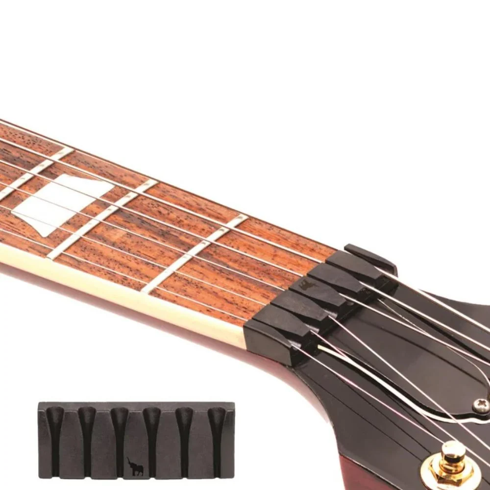 Graph Tech Un-Lock Slotted 6-String Guitar Nut (Floyd Rose Original #3 or #4) | 10" Radius (Black) - Image 2