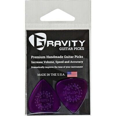 Gravity Picks Classic Standard | 1.10mm | Polished Purple | 2-Pack