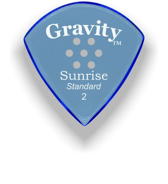 Gravity Sunrise Standard Guitar Pick | Multi-Hole Grip | 2.0mm