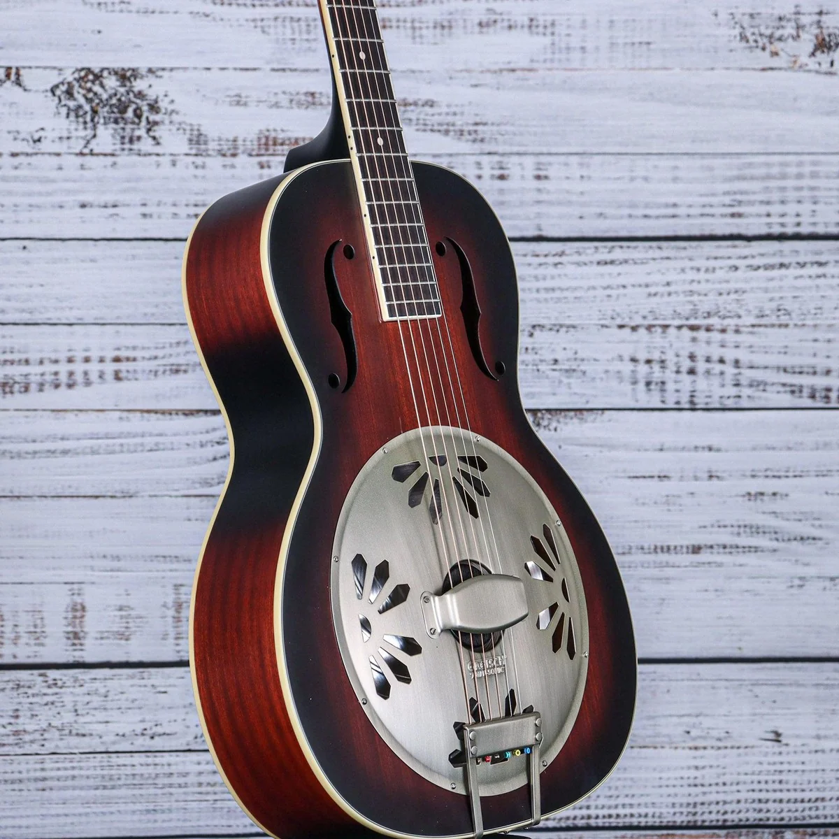 Gretsch Alligator Biscuit Round Neck Resonator | 2 Color Sunburst - Image 5