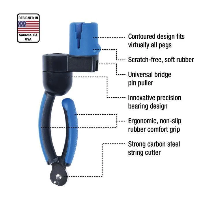 Music Nomad GRIP ONE | All-in-ONE String Winder, Cutter, & Puller - Image 2