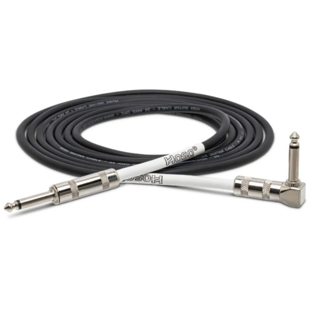 Hosa Guitar Cable | Straight to Right-Angle | 10ft