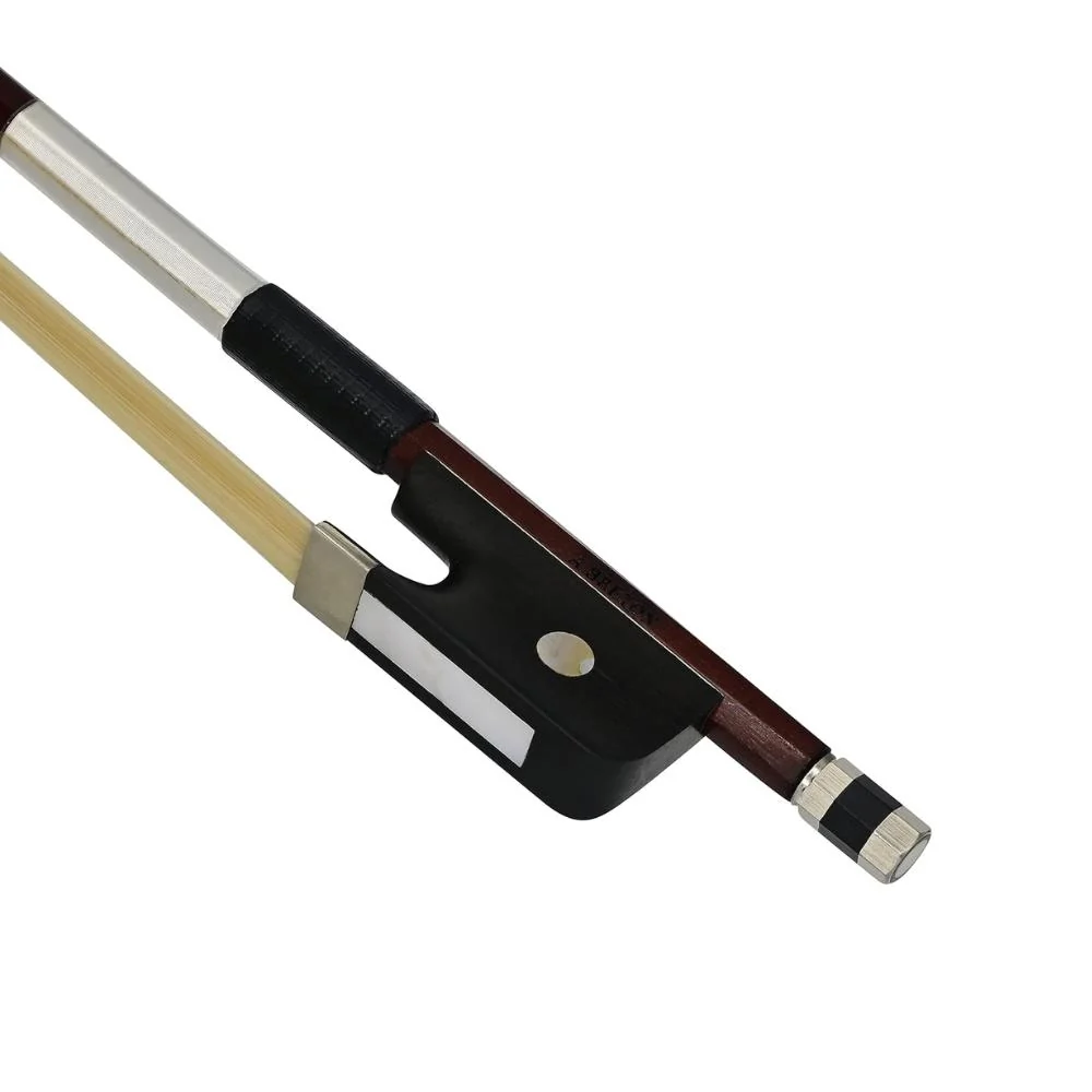 Anton Breton Student Viola Bow | 4/4 Full Size | Brazilwood w/Horsehair, Ebony Frog