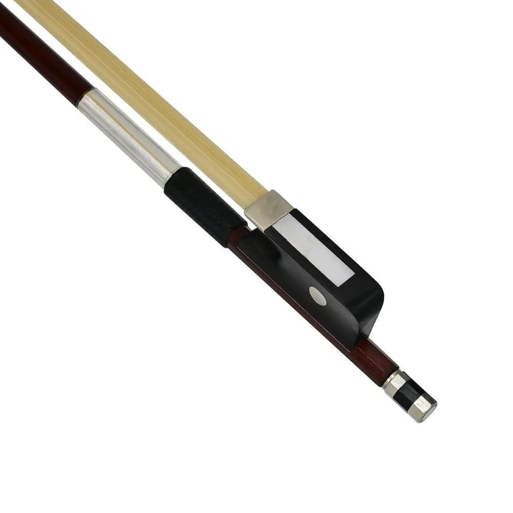 Anton Breton Student Viola Bow | 4/4 Full Size | Brazilwood w/Horsehair, Ebony Frog - Image 2