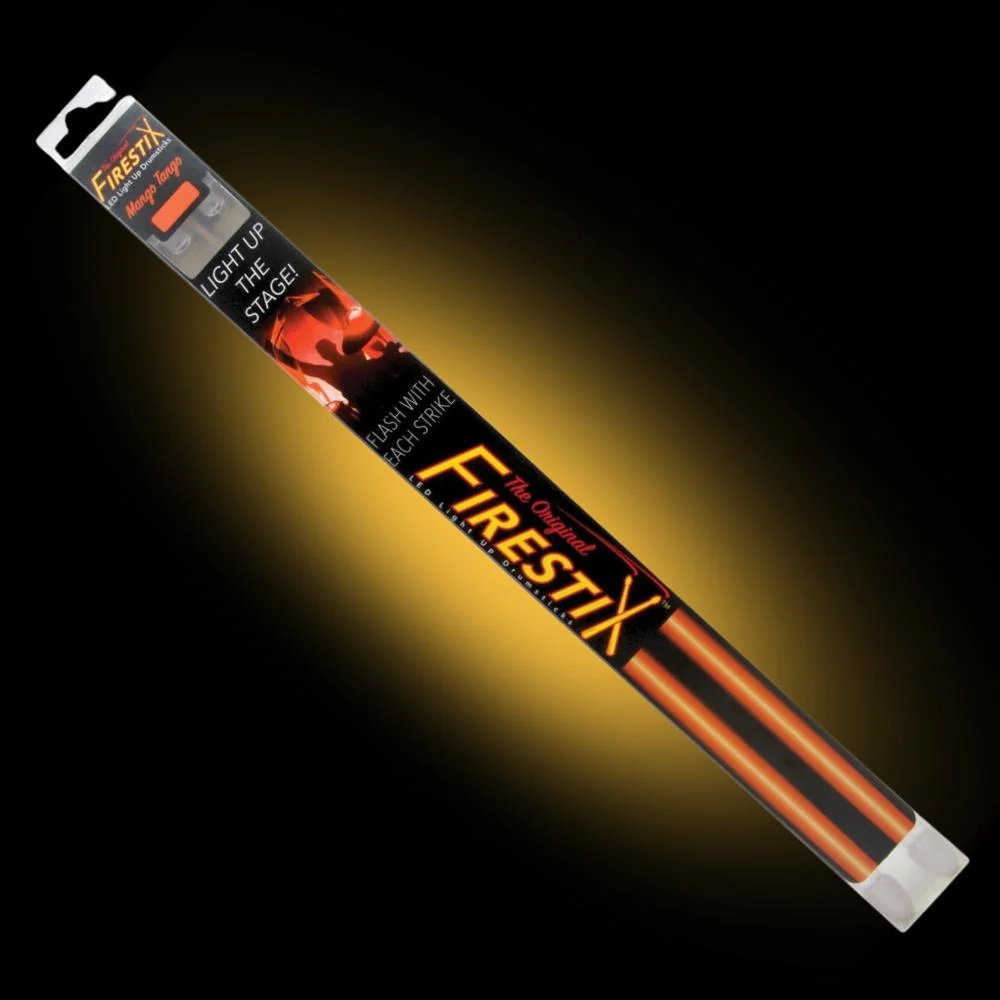 Grover Trophy FIRESTIX Light Up Drumsticks | Orange Glow (Great gift idea!)