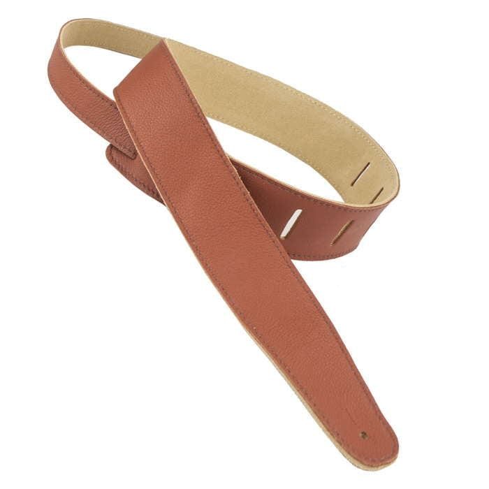 Henry Heller Capri Garment Leather Guitar Strap | Brown (2")