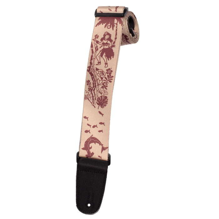 Henry Heller Sublimation Guitar Strap | Hawaiian Oceanic (2")