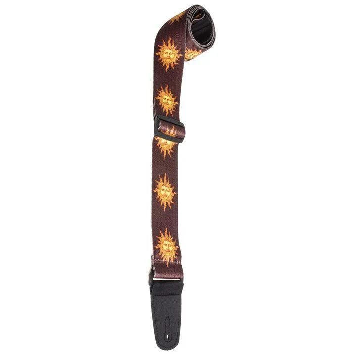 Henry Heller Sublimation Guitar Strap | Red New Age Sun (2")