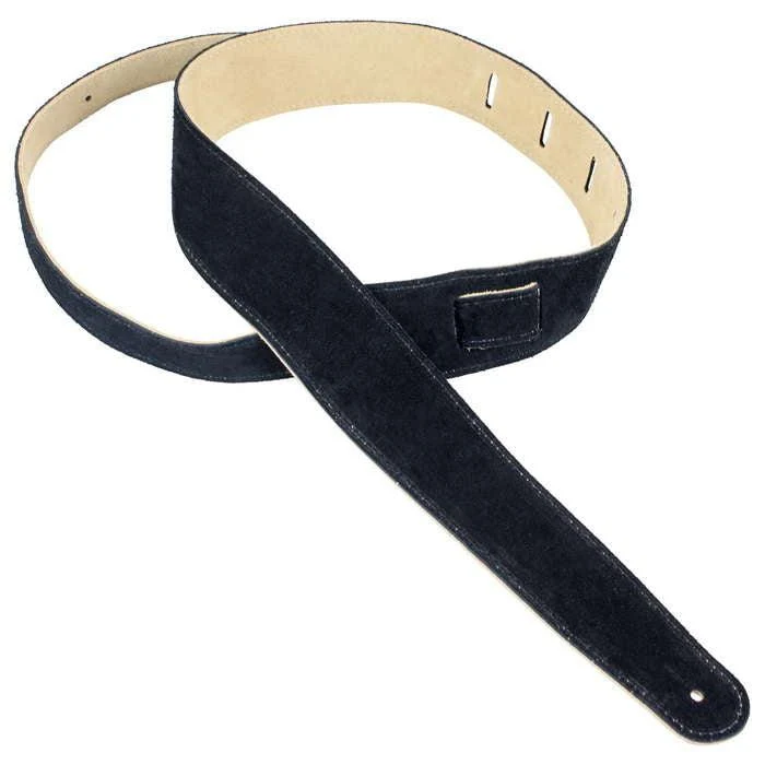 Super Soft Suede Guitar Strap | Black (2")