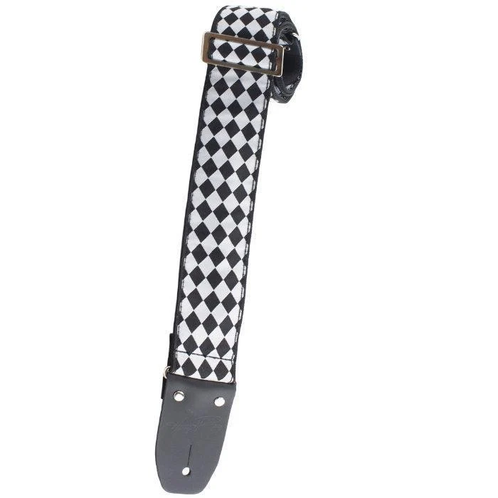 Deluxe Jacquard Guitar Strap | Checkered (2")