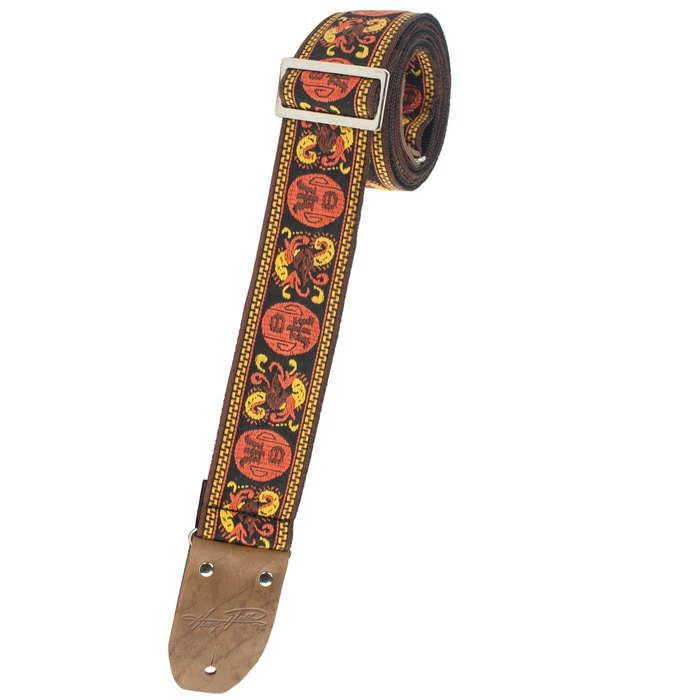 Henry Heller Deluxe Jacquard Guitar Strap | Oriental (2")