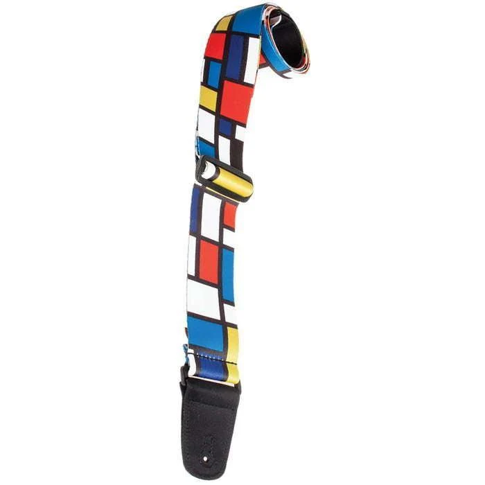 Henry Heller Sublimation Guitar Strap | Mondrian (2")