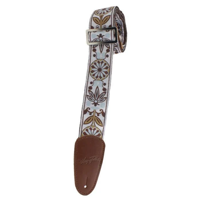 Henry Heller Vintage Jacquard w/Premium Leather Ends | Brown Blossom