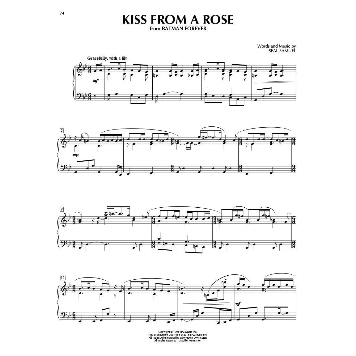 Romantic Film Music | 40 Great Arrangements for Piano Solo | Intermediate to Advanced - Image 6