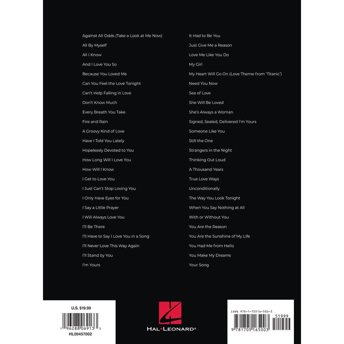 Hal Leonard's First 50 Love Ballads You Should Play on Piano - Image 2