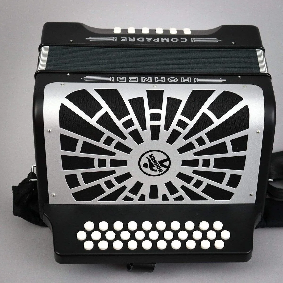 Hohner Compadre Accordion | GCF Key | Diatonic Black - Image 4
