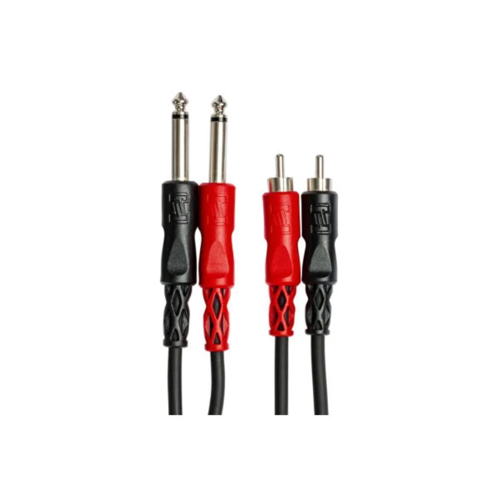 Hosa CPR-203 | Stereo Interconnect Dual 1/4 in TS to Dual RCA | 3m - Image 3