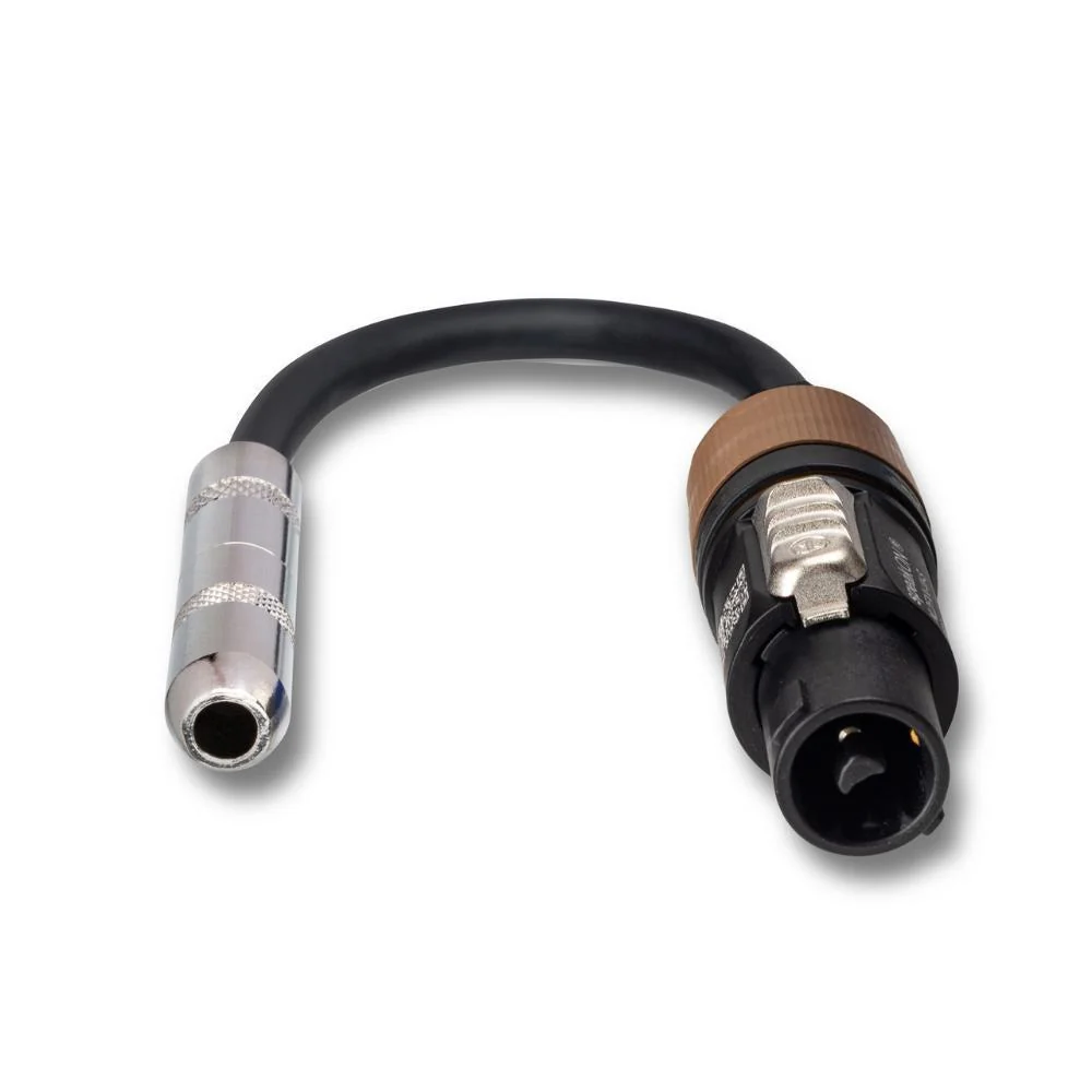 Hosa Speaker Adapter | 1/4 in TS to Neutrik speakON | 6in - Image 2