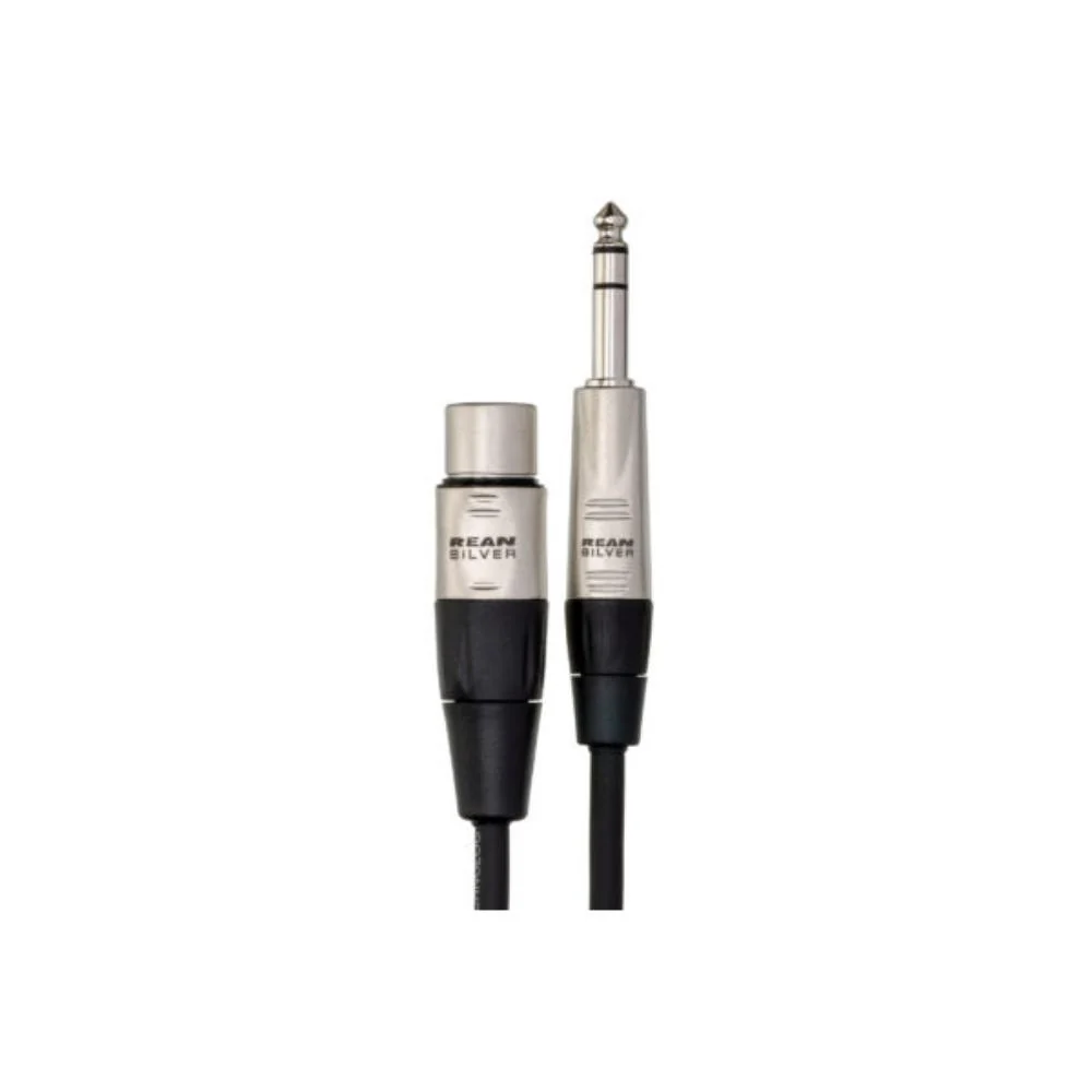 Hosa Pro Balanced Interconnect | REAN XLR3F to 1/4" TRS Cable | 10 ft - Image 3