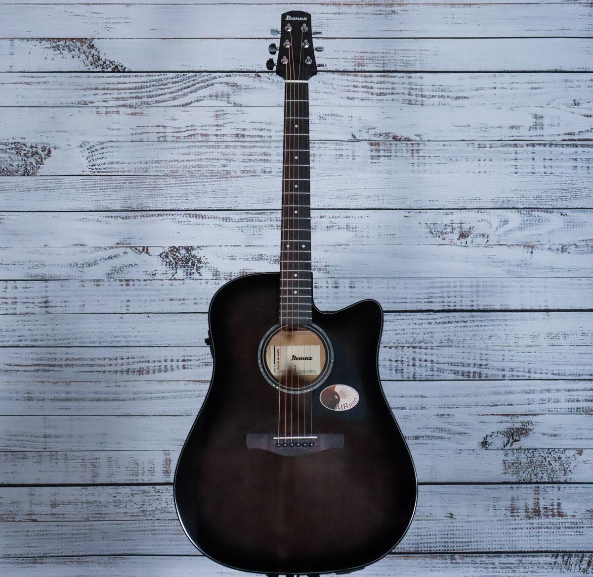 Ibanez AAD77CE Acoustic Guitar | Transparent Black Sunburst High Gloss - Image 3