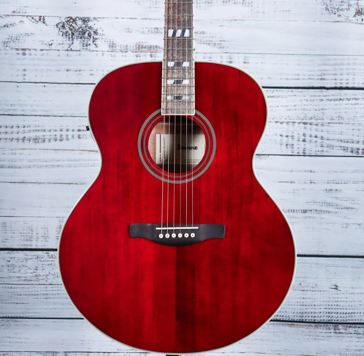 Ibanez AJ70M1E Artwood Jumbo Acoustic-Electric Guitar | Wine Red High Gloss