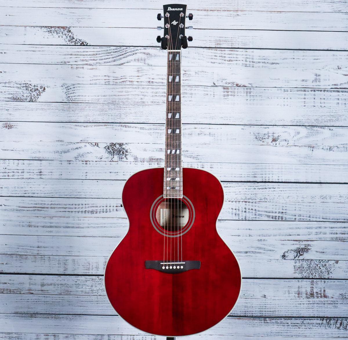 Ibanez AJ70M1E Artwood Jumbo Acoustic-Electric Guitar | Wine Red High Gloss - Image 3