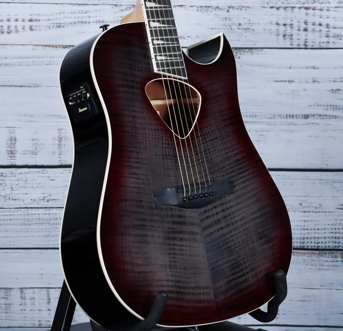 Ibanez ALT50FA Acoustic-Electric Guitar | Red Doom Burst - Image 3