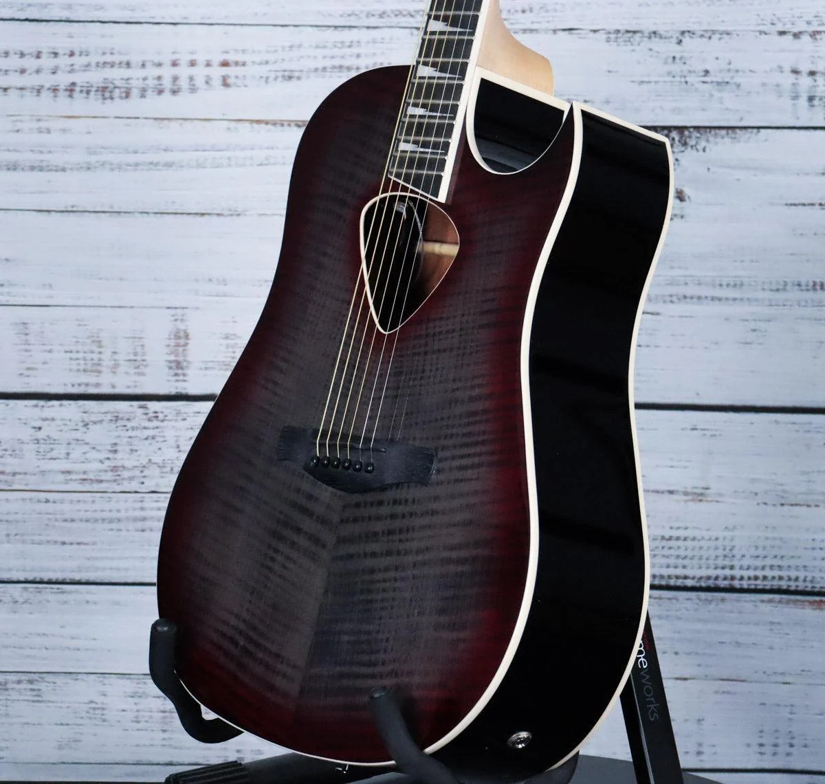 Ibanez ALT50FA Acoustic-Electric Guitar | Red Doom Burst - Image 4