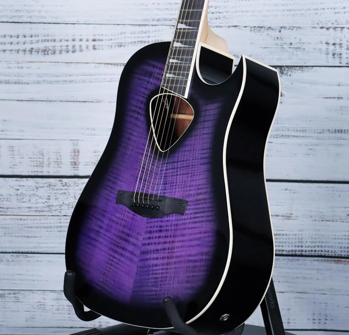 Ibanez ALT50FA Acoustic-Electric Guitar | Transparent Violet Sunburst - Image 5