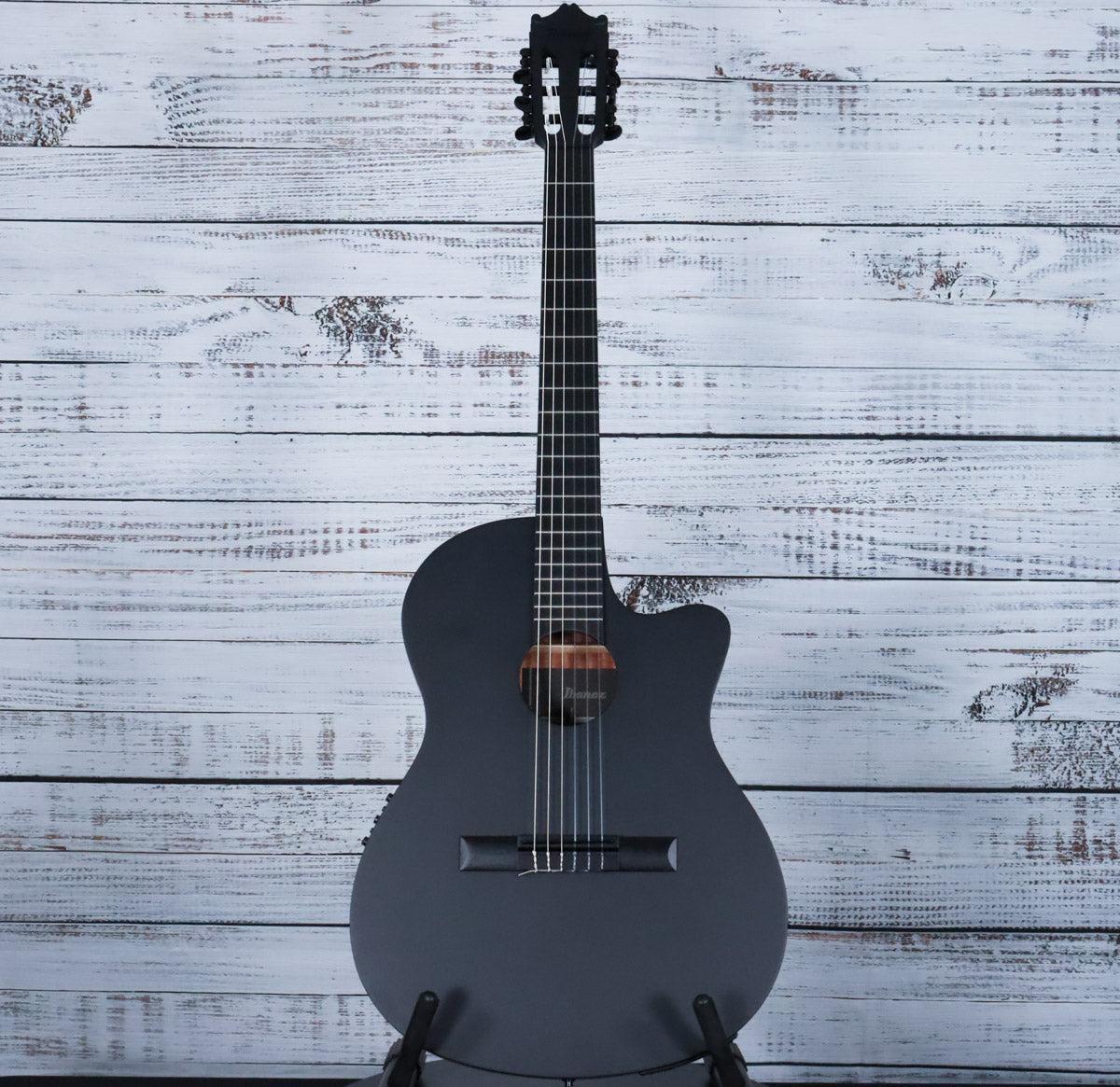 Ibanez GA621 Cutaway Nylon Acoustic-Electric Guitar | Black Out - Image 3