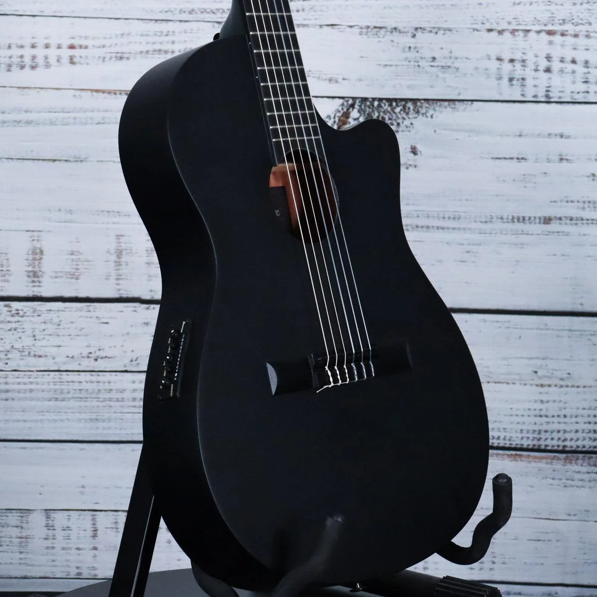 Ibanez GA621 Cutaway Nylon Acoustic-Electric Guitar | Black Out - Image 4