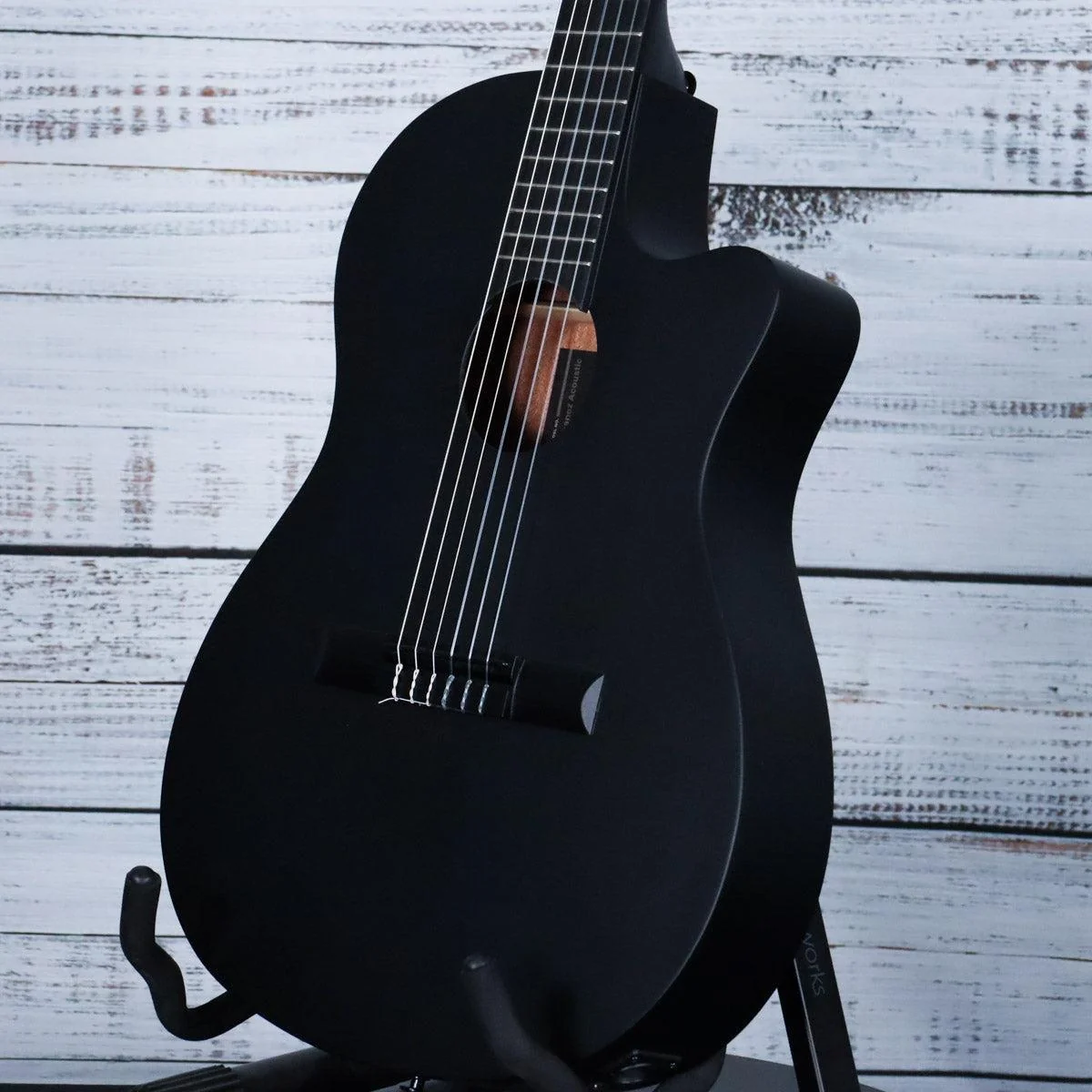 Ibanez GA621 Cutaway Nylon Acoustic-Electric Guitar | Black Out - Image 5