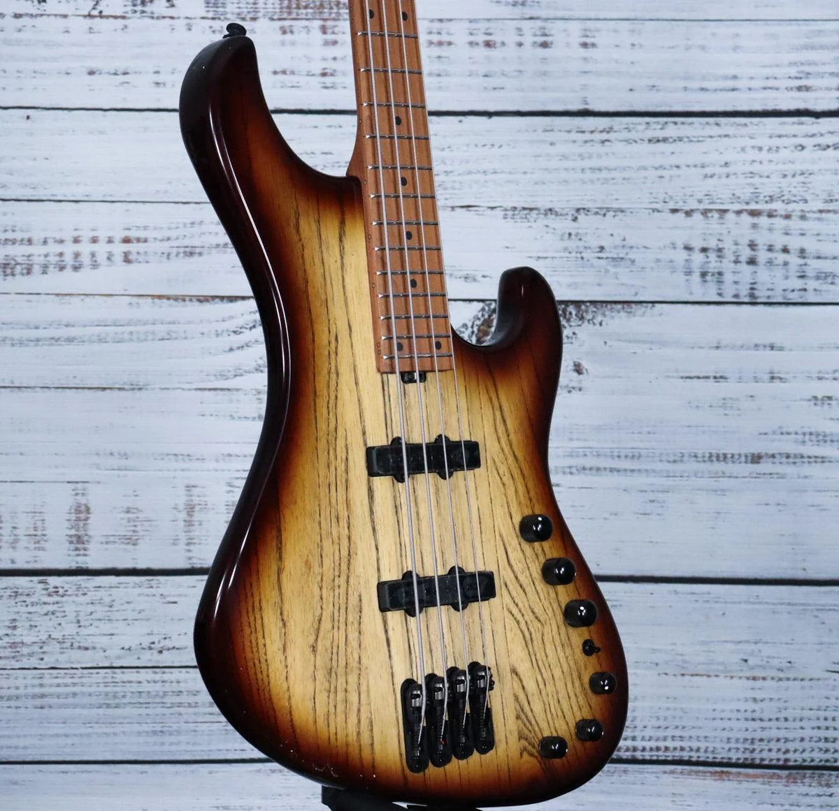 Ibanez Mode MDM1300 Bass Guitar w/Gig Bag | Natural Stained Amber Burst - Image 3