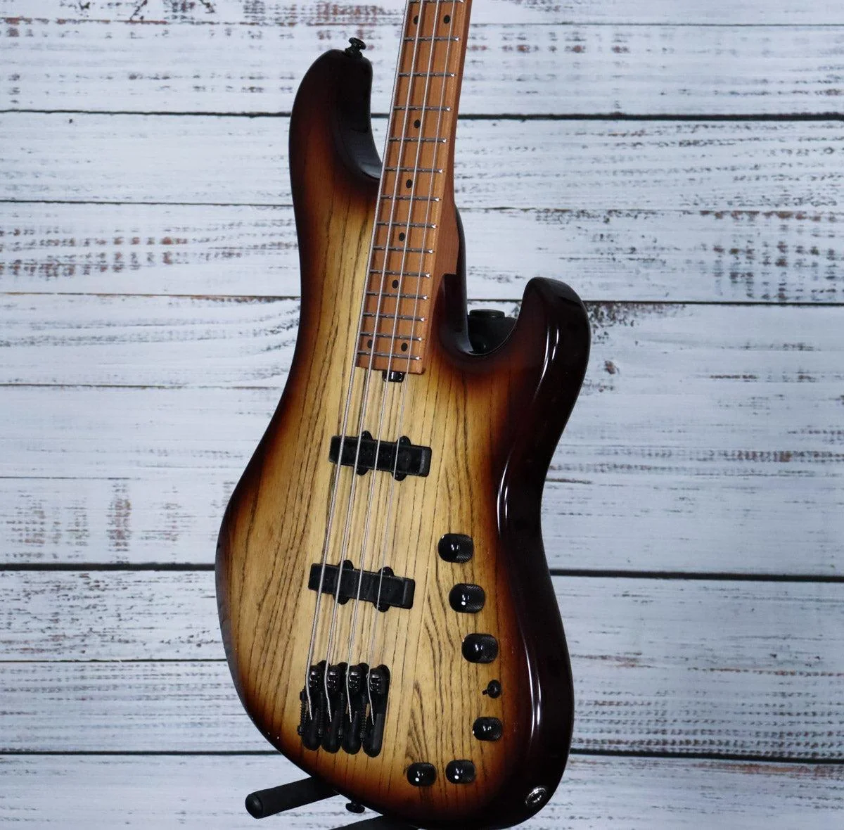 Ibanez Mode MDM1300 Bass Guitar w/Gig Bag | Natural Stained Amber Burst - Image 4
