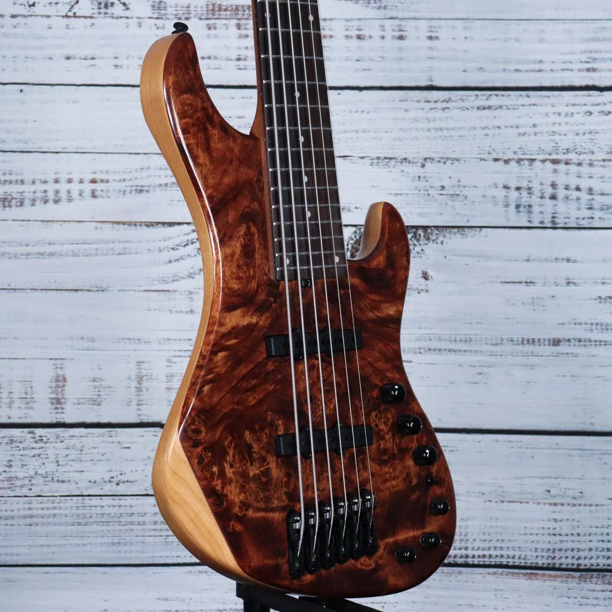 Ibanez Mode MDM1606 6-String Bass Guitar w/Gig Bag | Natural Mocha - Image 4