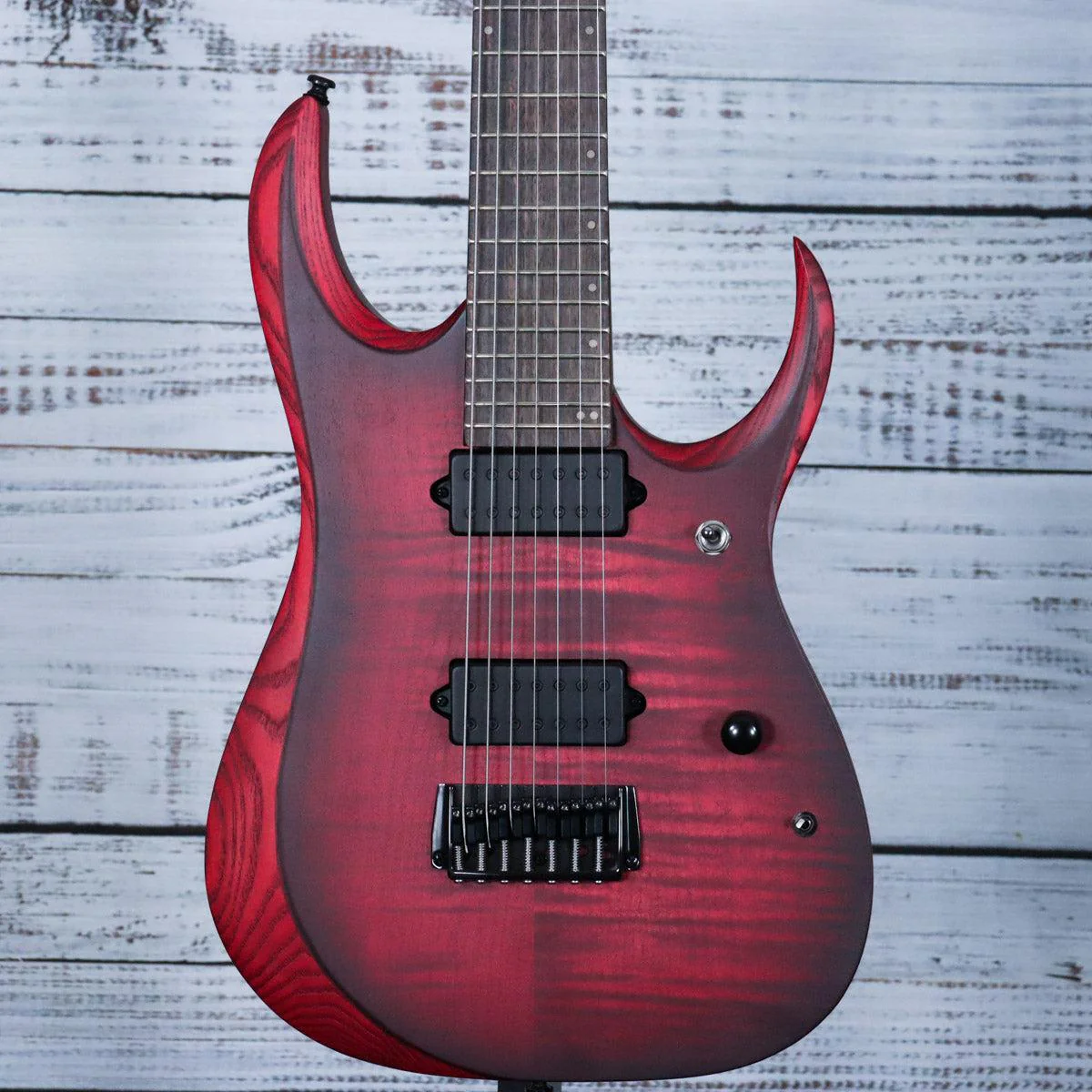 Ibanez RGD721FA RGD 7str Electric Guitar | Stained Wine Red Bust Flat