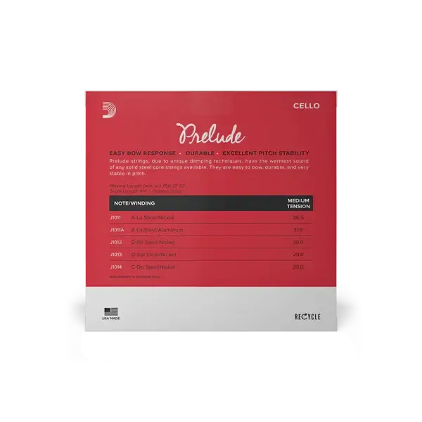 D'Addario Prelude Cell String Set | 4/4 - Image 2