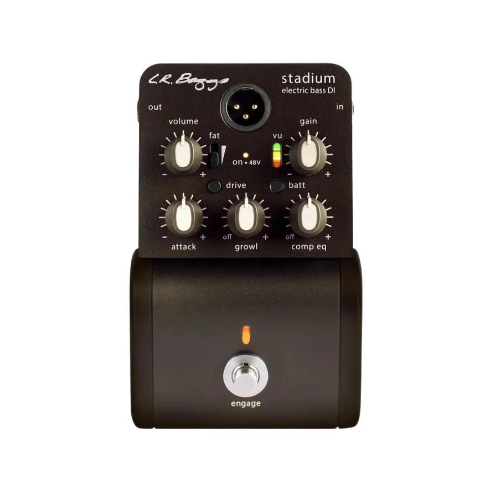 L.R. Baggs Stadium DI Electric Bass Preamp + Direct Box | Growl, Attack, Compression EQ
