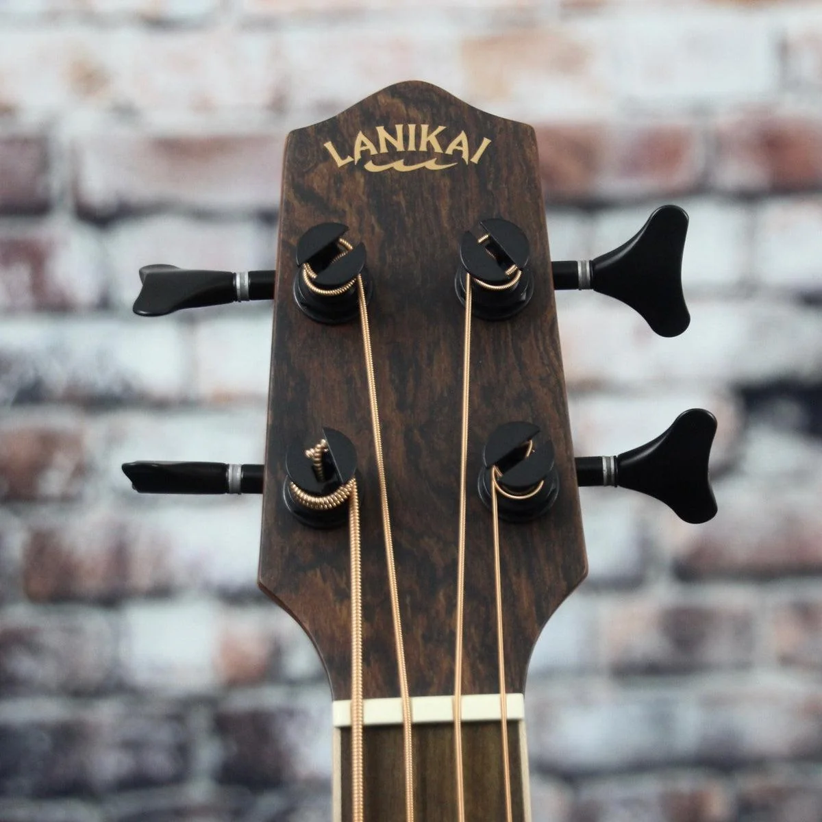 Lanikai Acoustic/Electric Bass Ukulele | Figured Bocote - Image 7