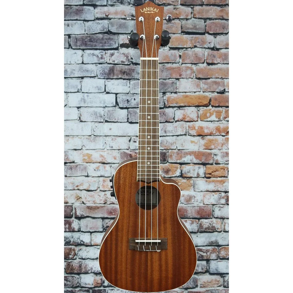 Lanikai Concert Cutaway Acoustic-Electric Ukulele w/Gig Bag | Mahogany - Image 3