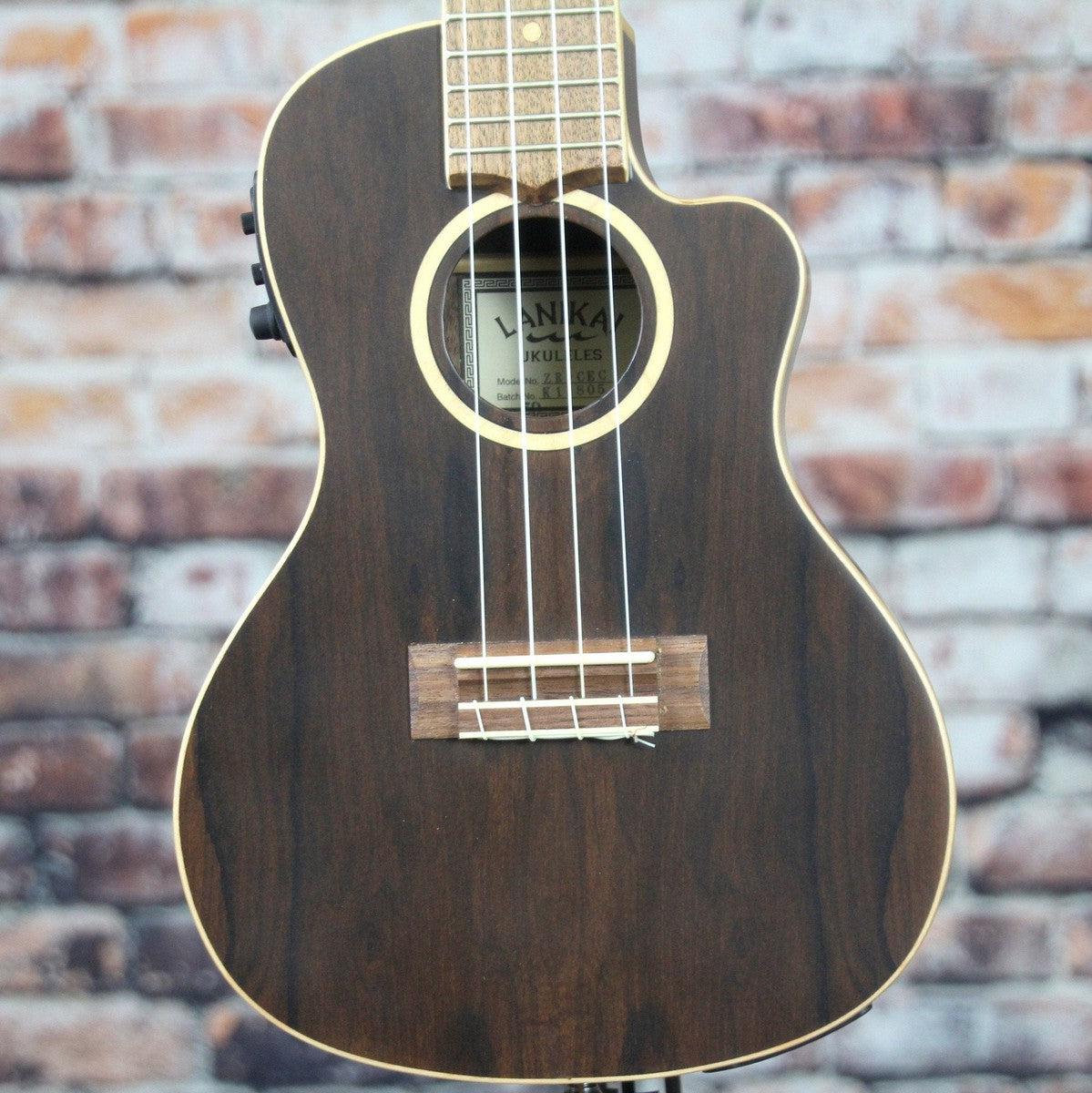 Lanikai Concert Ukulele w/Kula Preamp & Gig Bag | Ziricote - Image 2
