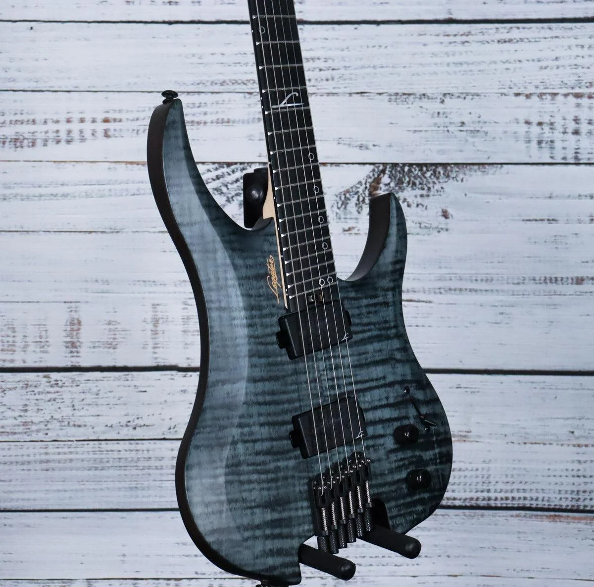 Legator Ghost G6FSS Multiscale Headless Electric Guitar | Black Quilt - Image 4