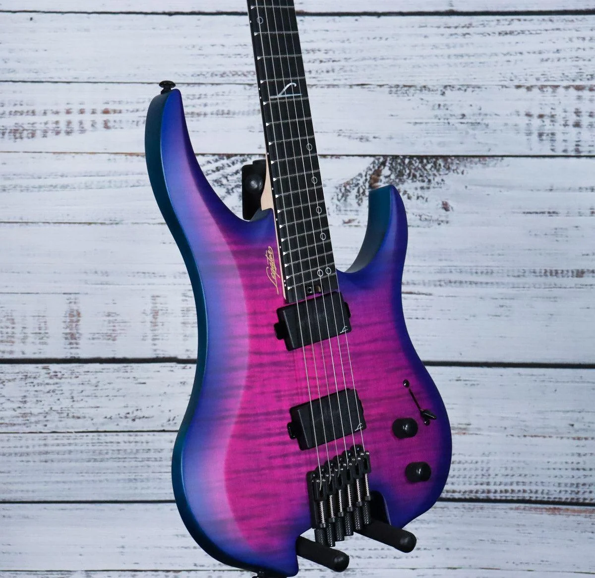 Legator Ghost G6FSS Multiscale Headless Electric Guitar | Hyper Nova Blue - Image 4