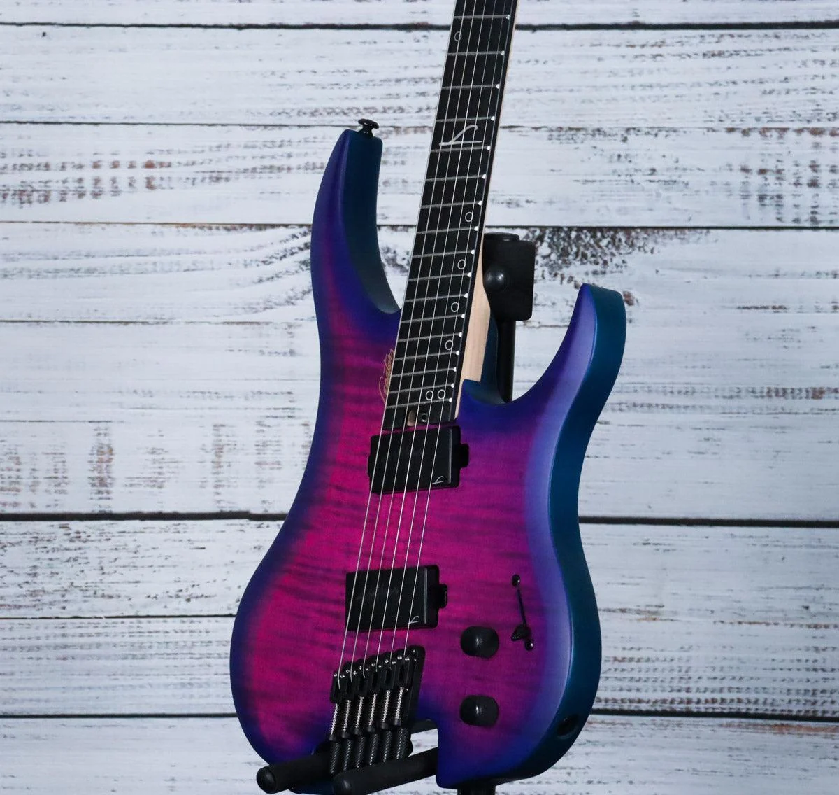 Legator Ghost G6FSS Multiscale Headless Electric Guitar | Hyper Nova Blue - Image 5