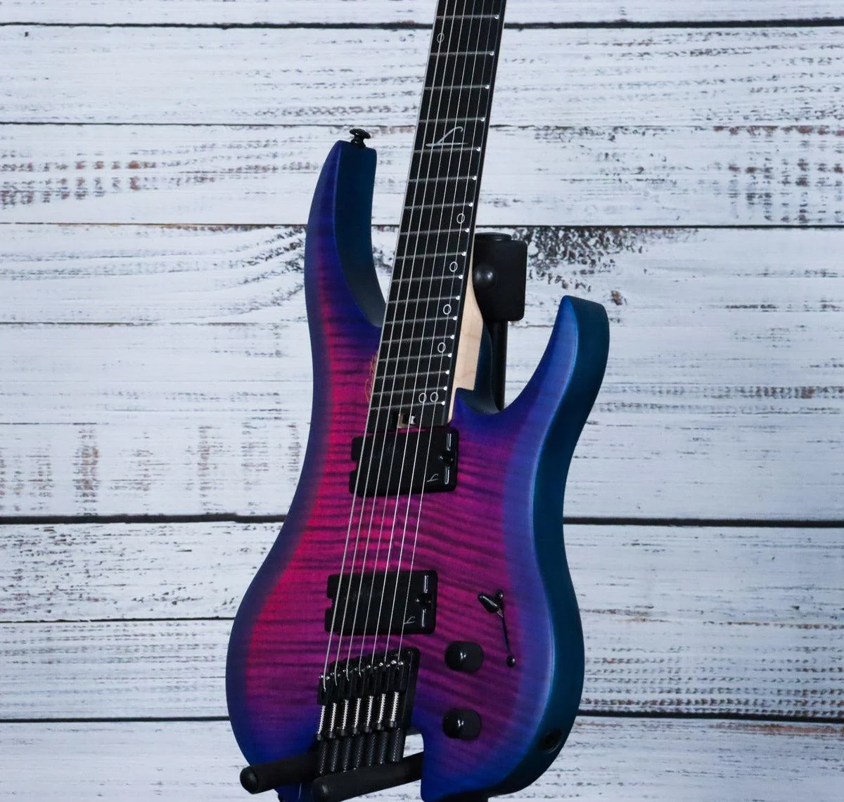 Legator Ghost G7FSS Multiscale Headless7-String Electric Guitar | Hyper Nova Blue - Image 5