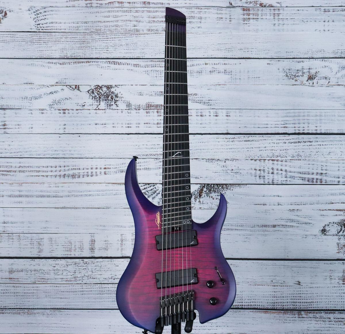 Legator Ghost G8FSS Multiscale Headless 8-String Electric Guitar | Hyper Nova Blue - Image 3