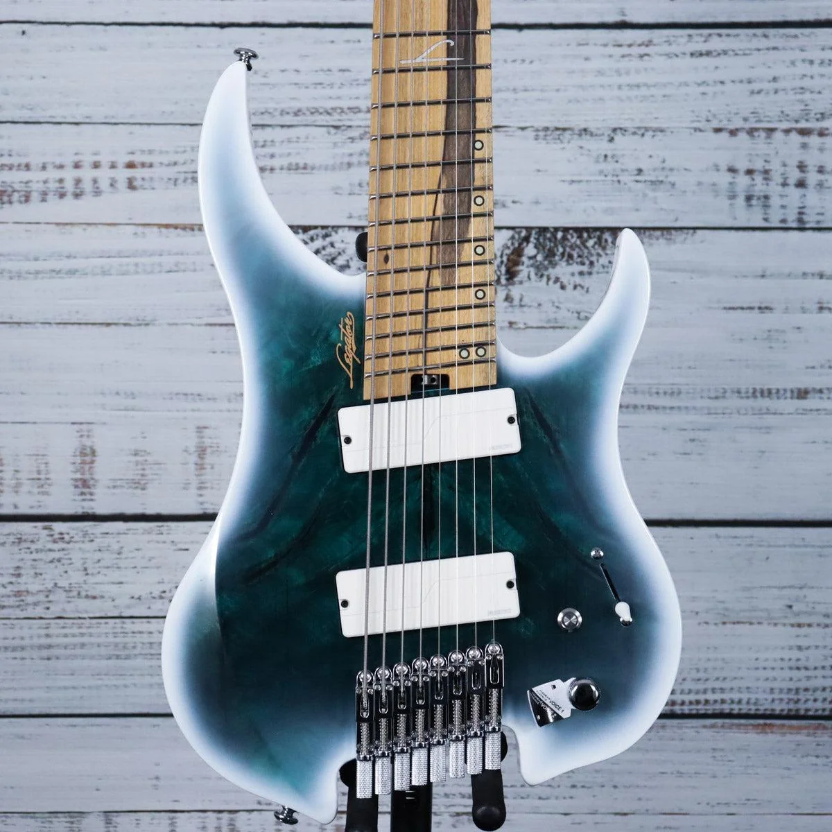 Legator Ghost G8FOD 8 String Multiscale Electric Guitar | Arctic Blue (IN STOCK)